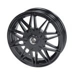 Piaggio wielset Fast Arrow Pro 11+12 insch +oversize remschijfset zwart glans past op zip2000