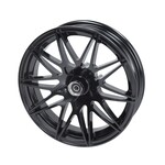 Piaggio wielset Fast Arrow Pro 11+12 insch +oversize remschijfset zwart glans past op zip2000