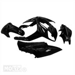 5-delige glans zwarte kappenset (plaatwerkset) voor SYM Orbit 2 4-takt – complete vervangingsset kappen