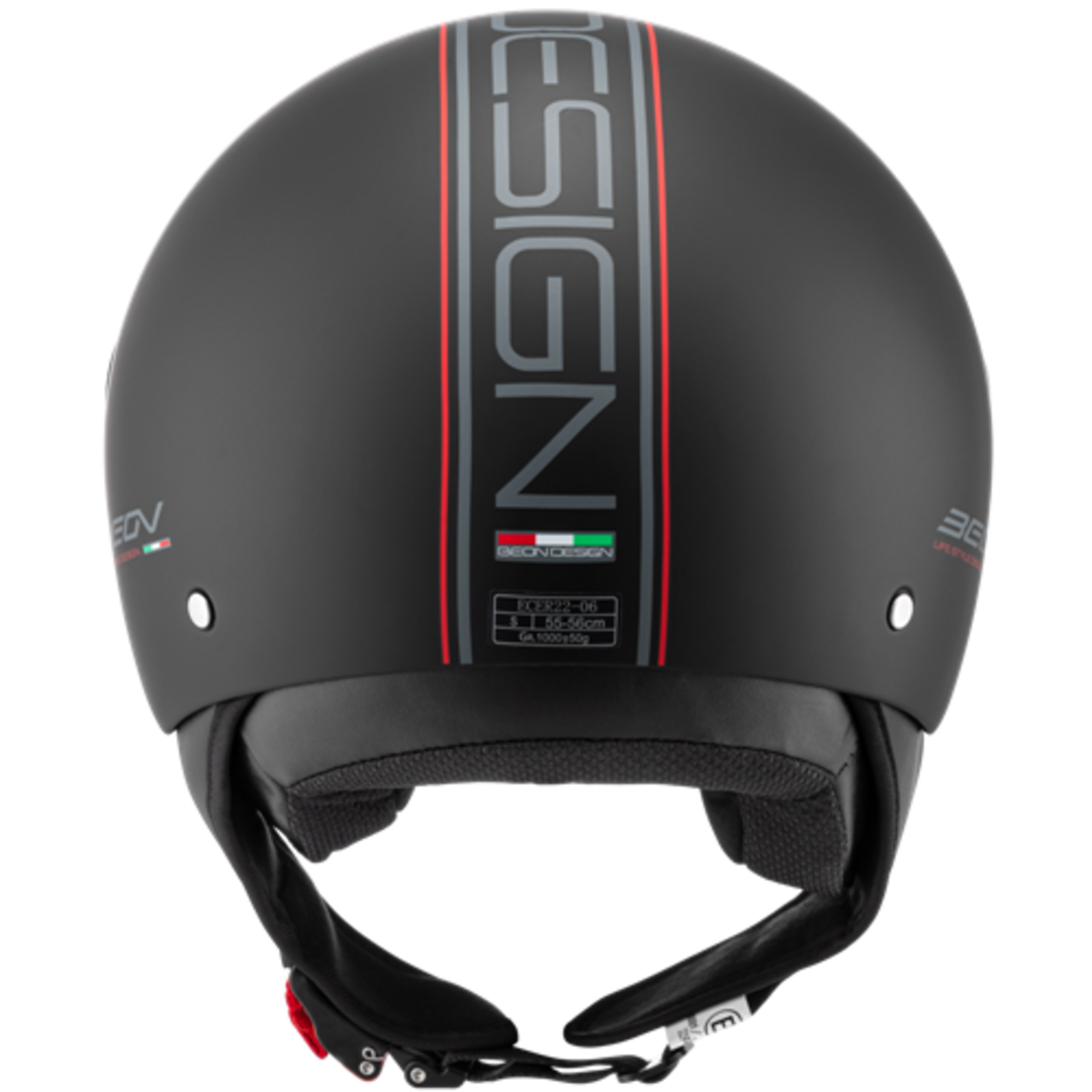 Beon BEON DESIGN jethelm mat zwart – maat S, lichte en stijlvolle scooterhelm