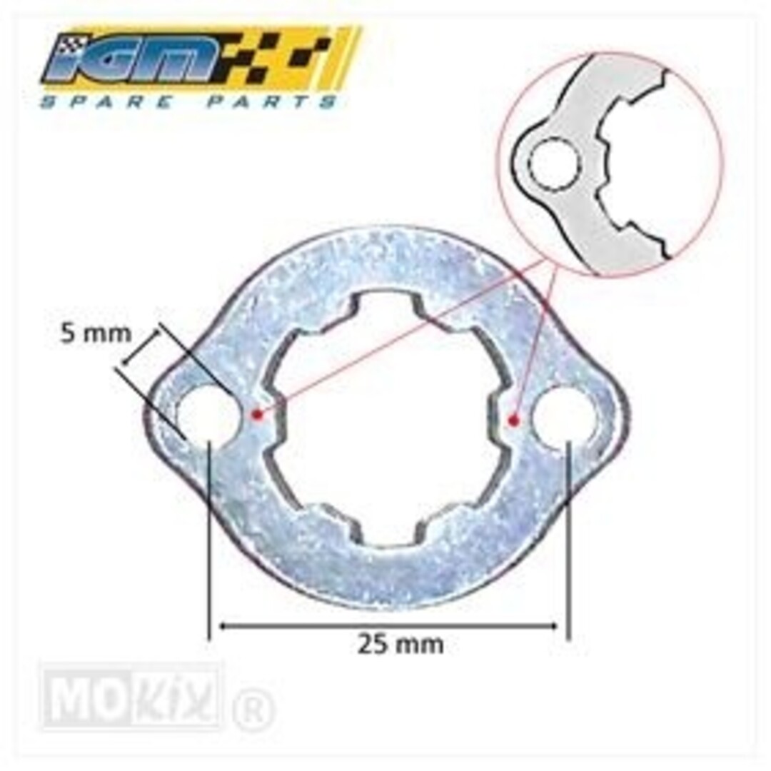 BORGPLAAT VKW DERBI SENDA-R M4 (NOK BIJ BOUT) IGM