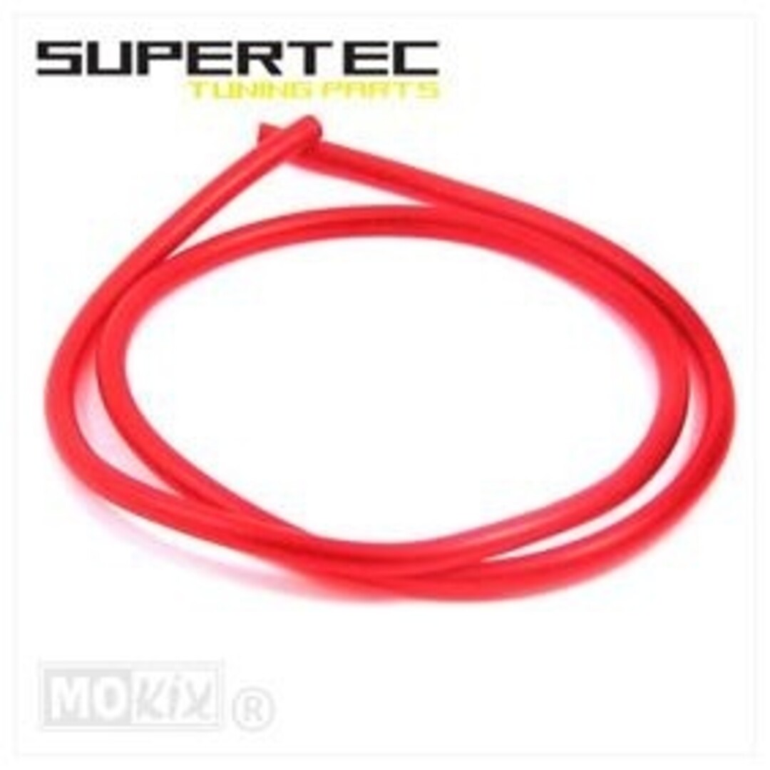 BENZINESLANG 5x8 ROOD PVC 100cm SUPERTEC