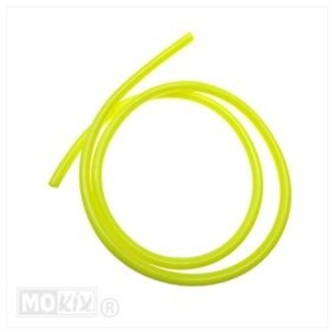 BENZINESLANG 5x8 GEEL PVC 100cm SUPERTEC