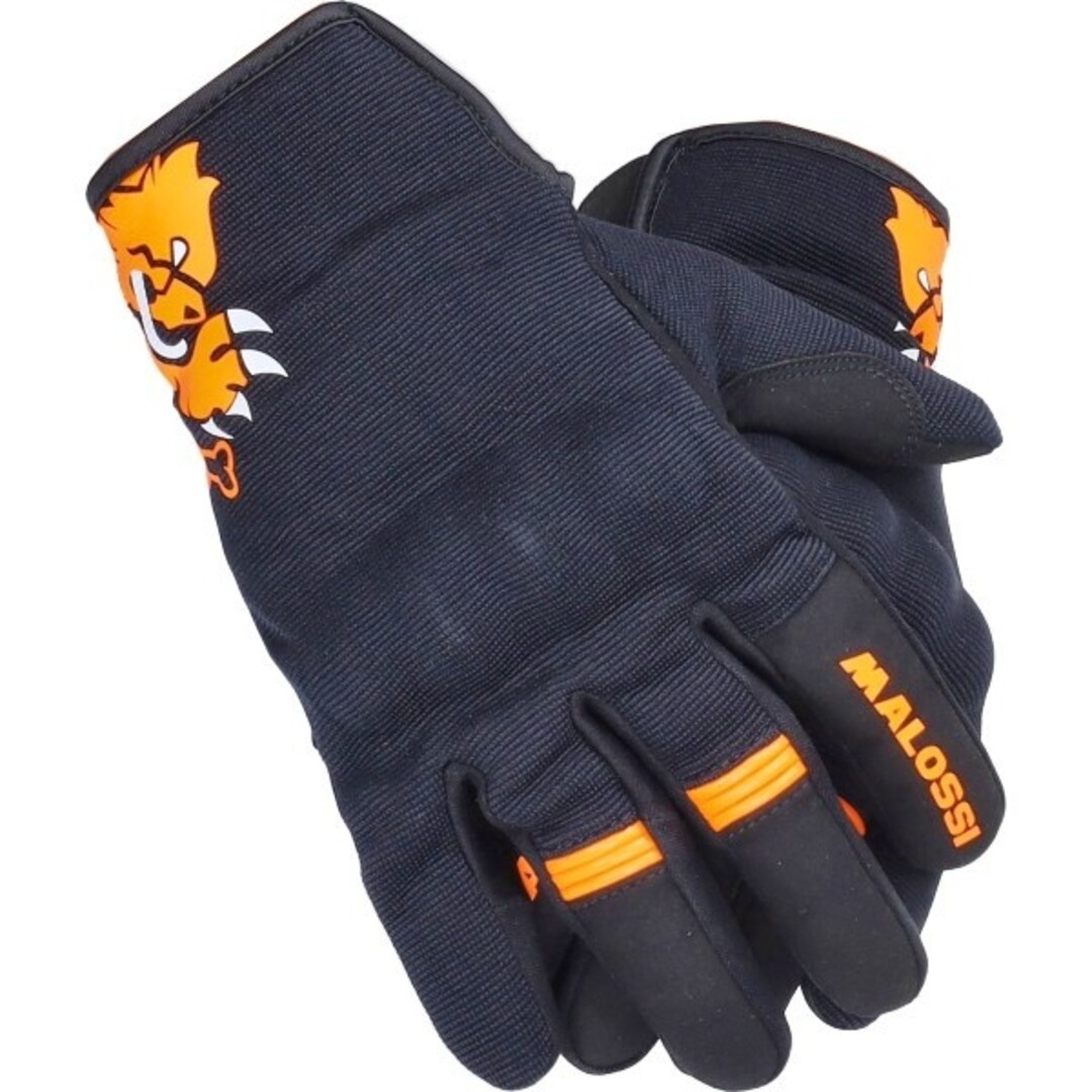 handschoenset malossi M zwart/oranje 3919252.o4