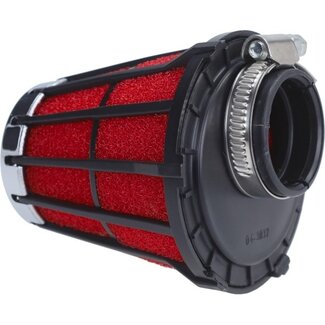 Malossi powerfilter malossi e5 recht 32mm rood/zwart 042412.50