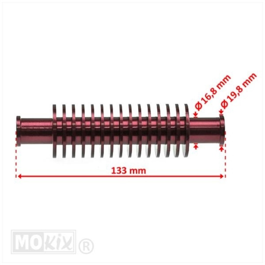 KOELER UNIT KOELSLANG RACING UNI ROND ALU ROOD