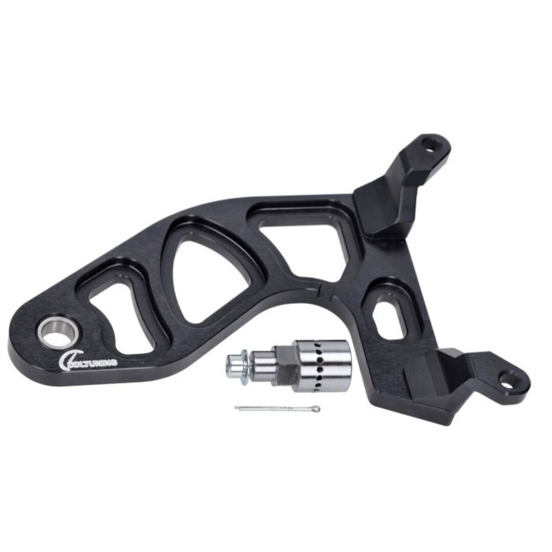 DDL Tuning DDL torsen/brace cnc versteviging carter zwart past op runner 125cc 2t, runner 180cc 2t