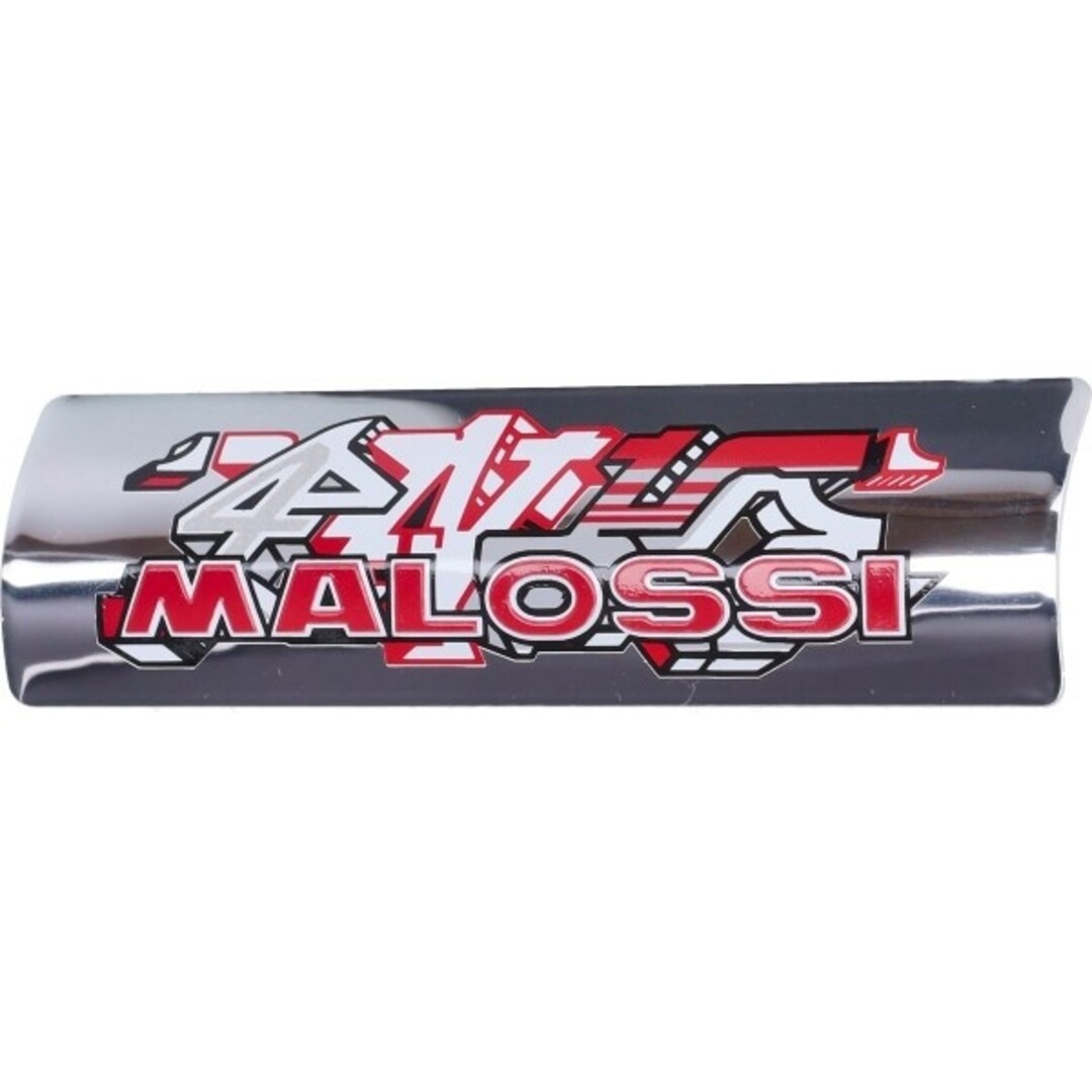 plaatje malossi uitlaat aluminium 35x119mm chroom 3314869b