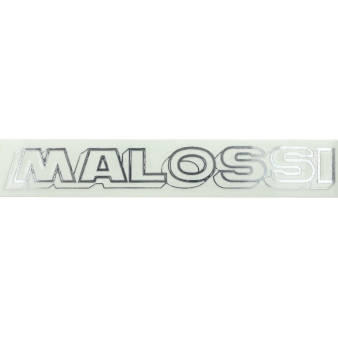 Malossi sticker malossi woord [malossi] 22cm chroom 3311439x