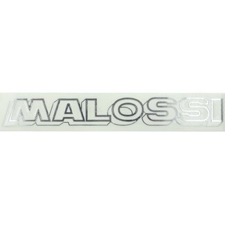 Malossi sticker malossi woord [malossi] 22cm chroom 3311439x
