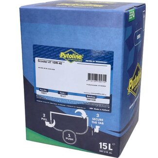 smeermiddel olie 10W40 half synth scooter 15L putoline 74268