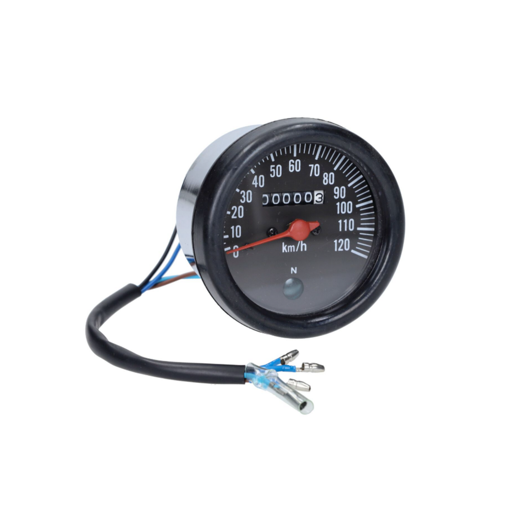 Yamaha Kilometerteller klok origineel model 120km/u chroom voor Yamaha FS1