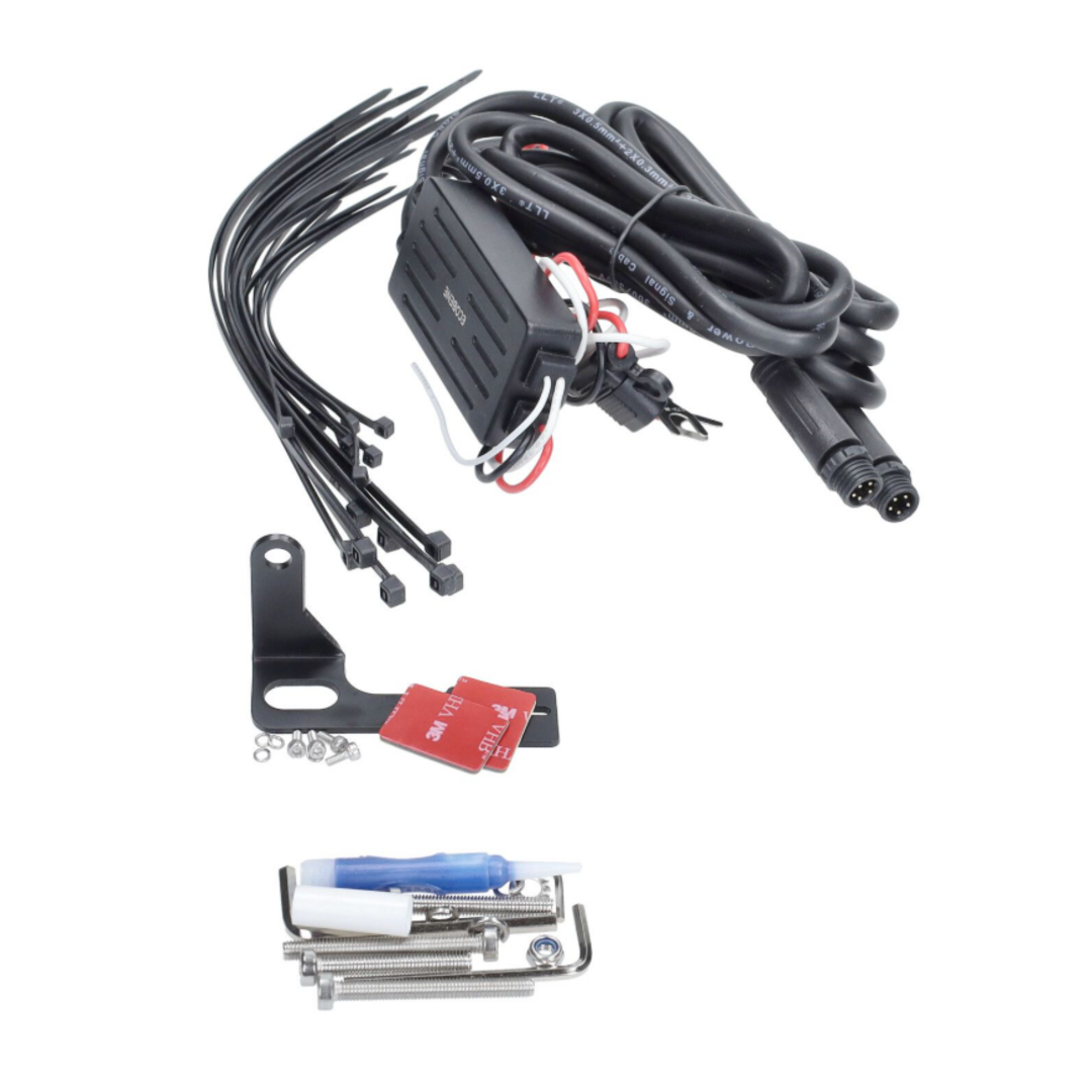 Draadloze LED verlichtingsset 12V 50W – inclusief afstandsbediening en montagekit – geschikt voor scooter, bromfiets en motorfiets – set van 2 lampen