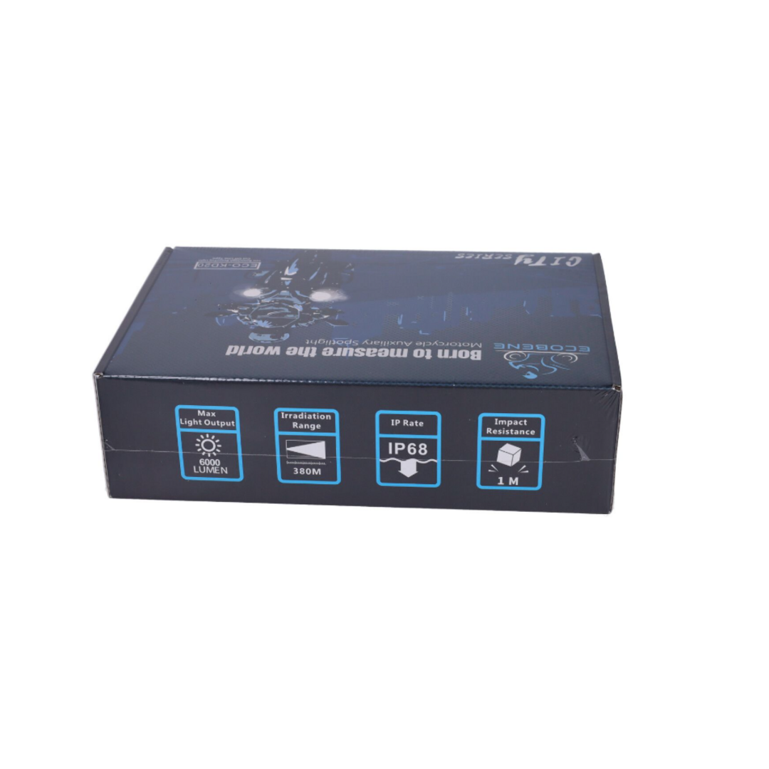 Draadloze LED verlichtingsset 12V 50W – inclusief afstandsbediening en montagekit – geschikt voor scooter, bromfiets en motorfiets – set van 2 lampen