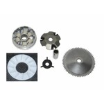 Gy6 Complete variokit met koelvin en starttandwiel voor Django, China 4T, GY6 en Kymco 4T scooters