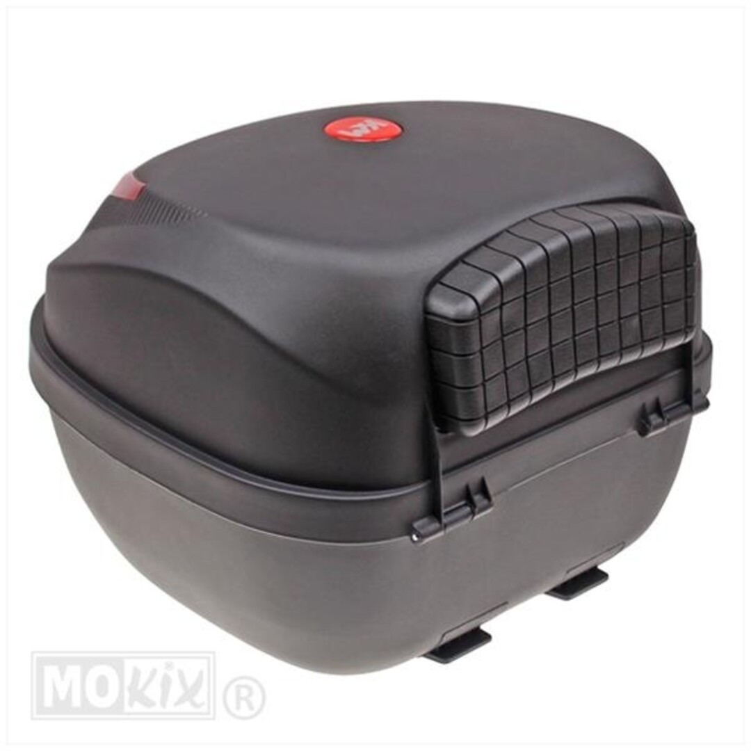 TOPKOFFER KXM RR 31L ZWART 40x39x30cm MET RUGSTEUN