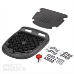 TOPKOFFER KXM RR 31L ZWART 40x39x30cm MET RUGSTEUN