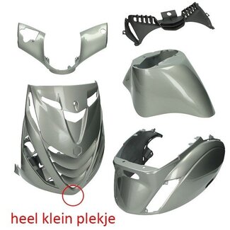 Piaggio plaatwerkset DMP model SP RS-1 air !!SCHADE mist rooster voorscherm !! zwart mat 5-delig past op zip2000sp