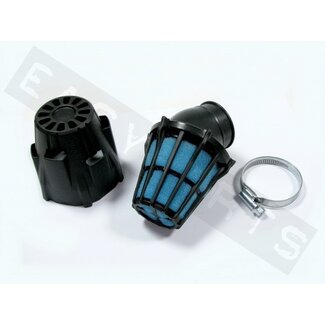 Piaggio Luchtfilter POLINI Air Box Zwart Schuin 30° Ø37 PHBG Racing