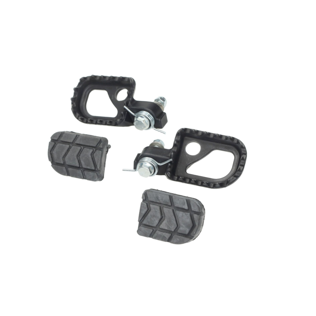 Voetsteunset aluminium CNC zwart voor Beta RR 50 – set voetsteunen links en rechts, extra grip en stevigheid