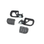 Voetsteunset aluminium CNC zwart voor Beta RR 50 – set voetsteunen links en rechts, extra grip en stevigheid