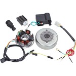 Elektronische ontsteking + vliegwiel Kokusan 6V/12V voor Zündapp KS125 en KS175 – vervanger van originele Bosch of SEM systemen