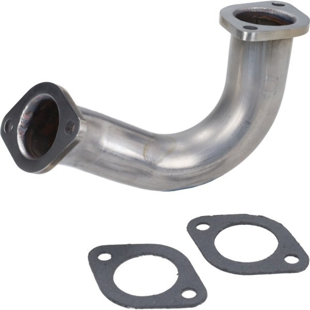 uitlaatbocht 101 octane rvs past op runner 125cc 2t, runner 180cc 2t