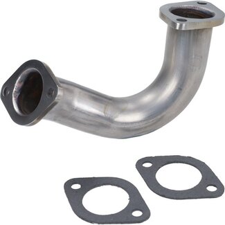 uitlaatbocht 101 octane rvs past op runner 125cc 2t, runner 180cc 2t