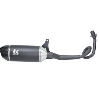 Uitlaat Turbokit GMax zwart Piaggio 125/150 4T E-keur