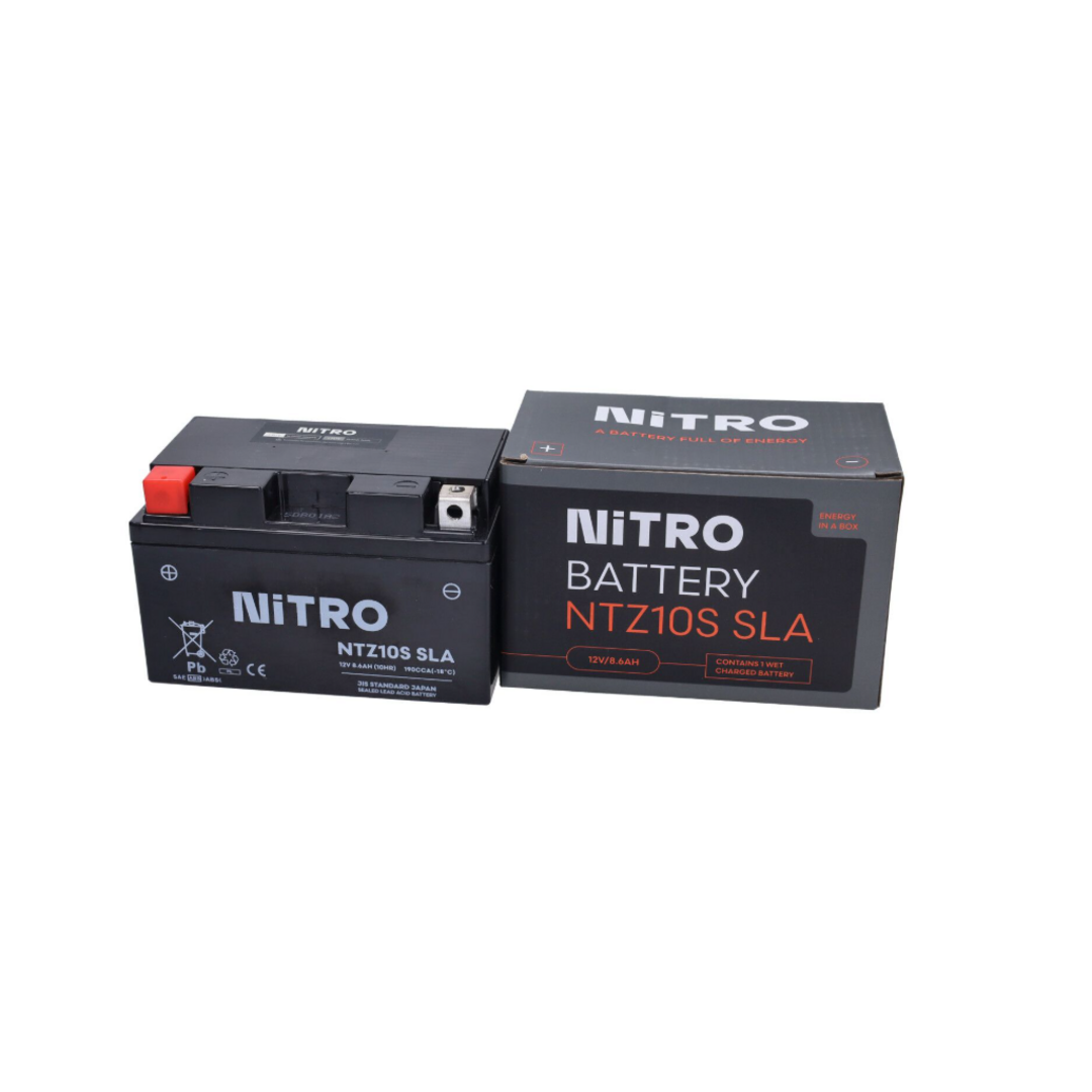 Nitro YTZ10S GEL accu – 12V 8,6Ah onderhoudsvrij voor China LX & 4T scooters