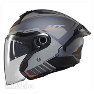 HELM JET COSMO SV CRUISER MAT ZWART/GRIJS L