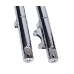 Zündapp  Buitenpootset voorvork links en rechts chroom – compleet met bussen en keerringen – passend op Zundapp nieuw type model 529 en 530