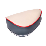 Puch Zadel oldtimer crème/grijs (Made in EU) voor model Condor, Puch en X30 bromfiets