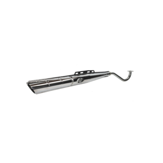 Puch Uitlaat 22mm chroom + logo Puch Maxi