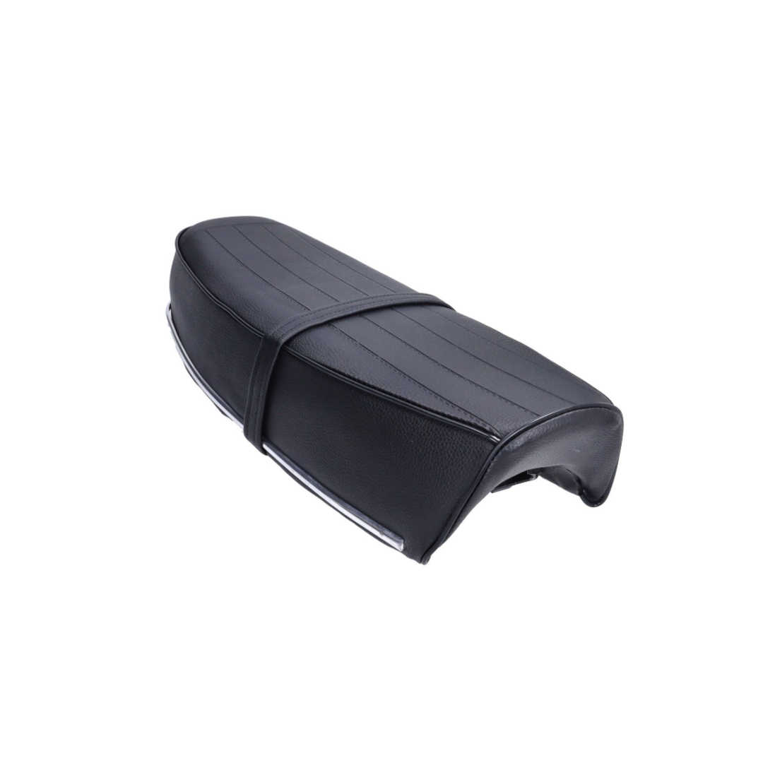 Yamaha Buddyseat Yamaha FS1 zwart – origineel model met streep, lange uitvoering, vaste montage (made in EU)