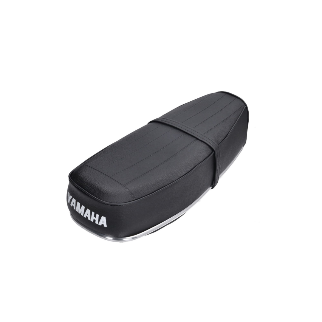 Yamaha Buddyseat Yamaha FS1 zwart – origineel model met streep, lange uitvoering, vaste montage (made in EU)