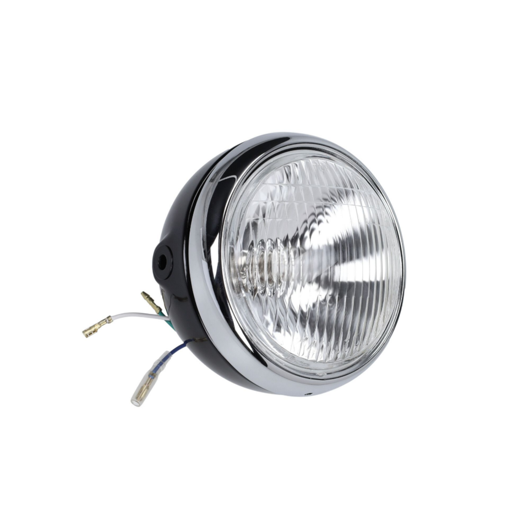 Yamaha FS1 Ronde koplamp zwart voor Yamaha FS1 – klassieke uitvoering