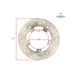 Piaggio Originele remschijf Piaggio 200mm voor Runner, Zip SP, ET2-ET4, LX, S, Primavera, Sprint, Fly – 56395R
