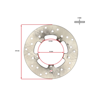 Piaggio Originele Piaggio remschijf 200mm – Vespa/Piaggio – 56395R