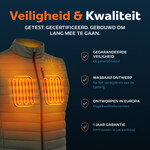 Magnetar Heat® LAVA™ verwarmde bodywarmer heren – groen – met 13.000mAh powerbank – borst & rug verwarming