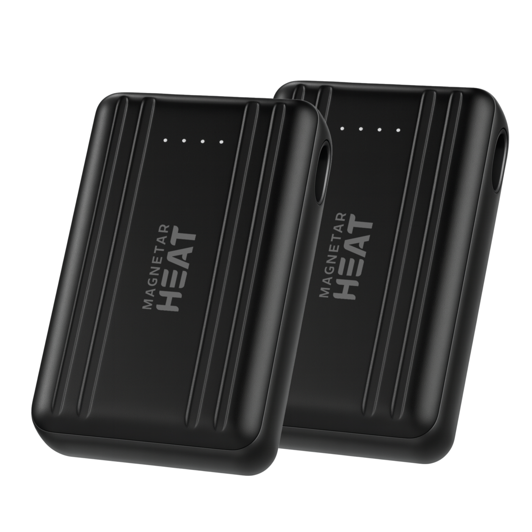 BLAZE verwarmde handschoenen zwart – 2x powerbank inbegrepen – touchscreen, winddicht & waterafstotend