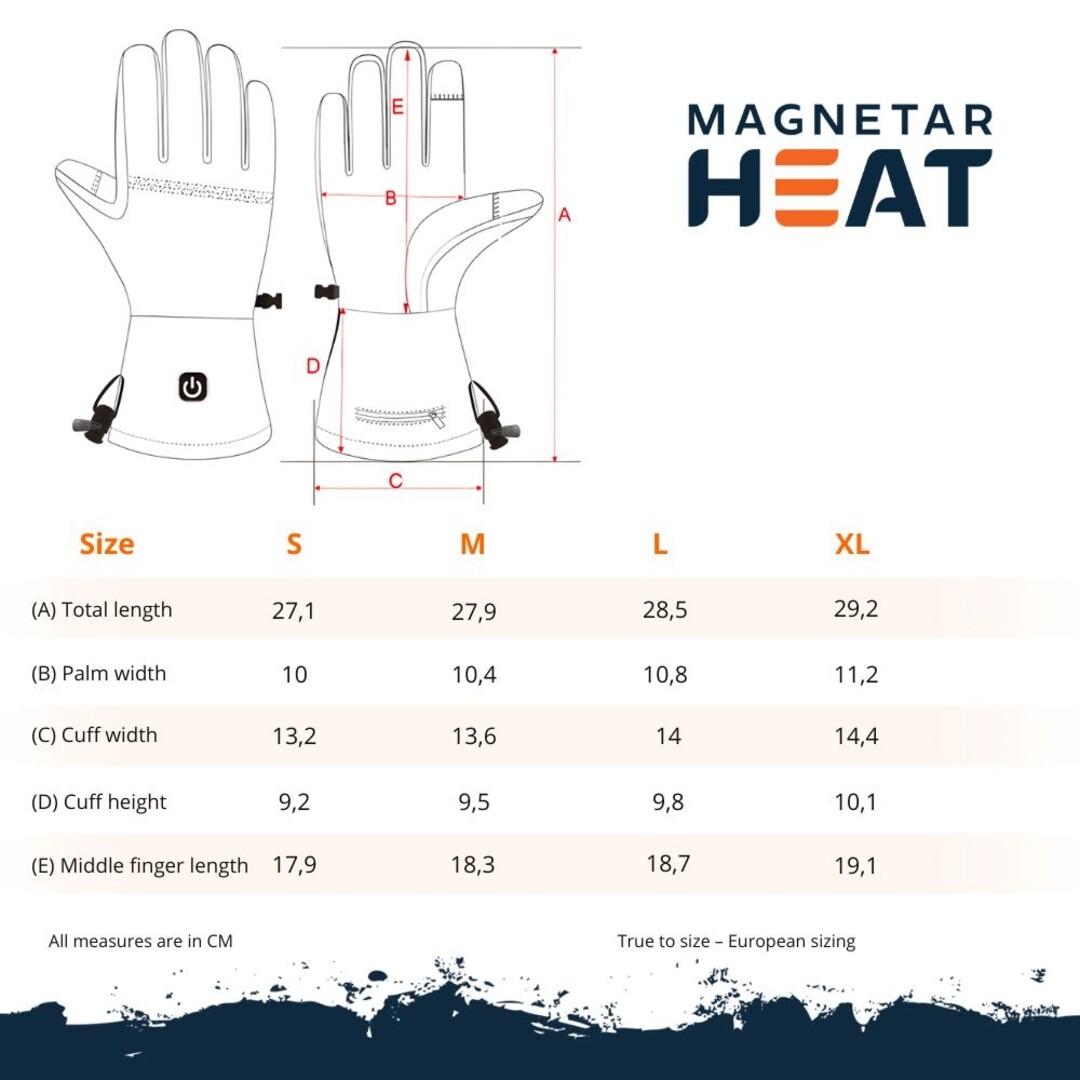 BLAZE verwarmde handschoenen zwart – 2x powerbank inbegrepen – touchscreen, winddicht & waterafstotend