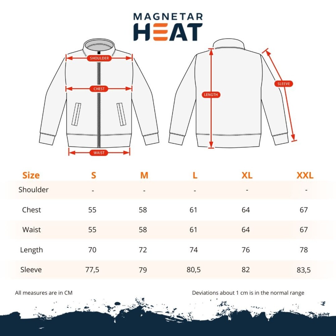 VULCAN™ verwarmde softshell jas heren – zwart – met 13.000mAh powerbank – water- en winddicht – borst & rug verwarming