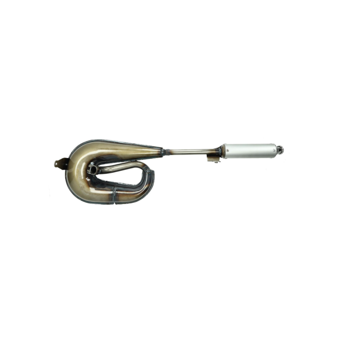 Uitlaat Tecno Circuit blank aluminium voor Piaggio Citta (Made in Europe)