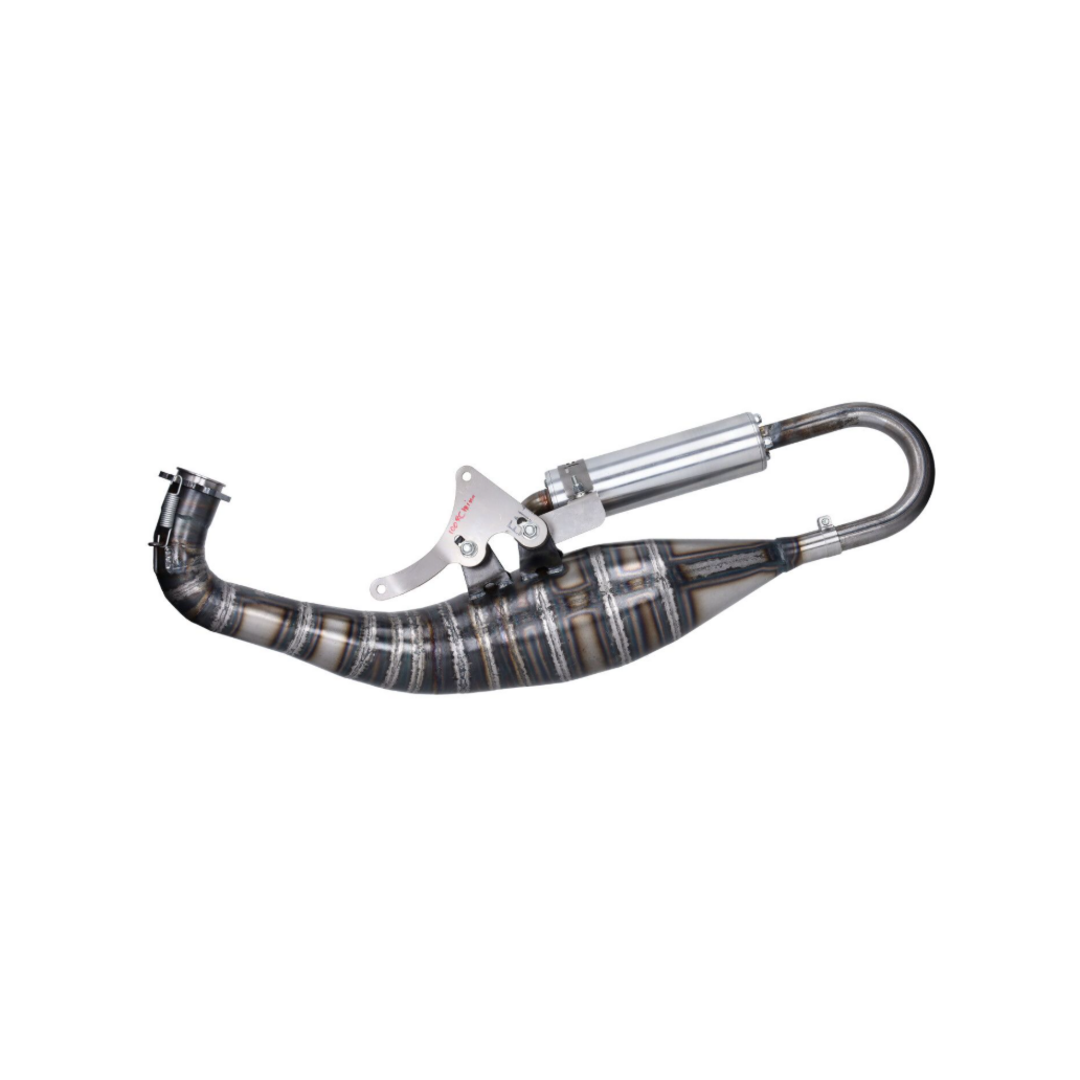 Malossi DDL Tuning uitlaat voor Minarelli horizontaal 100cc – past op Malossi RC-One carter met hoogtoerige flange mount cilinders