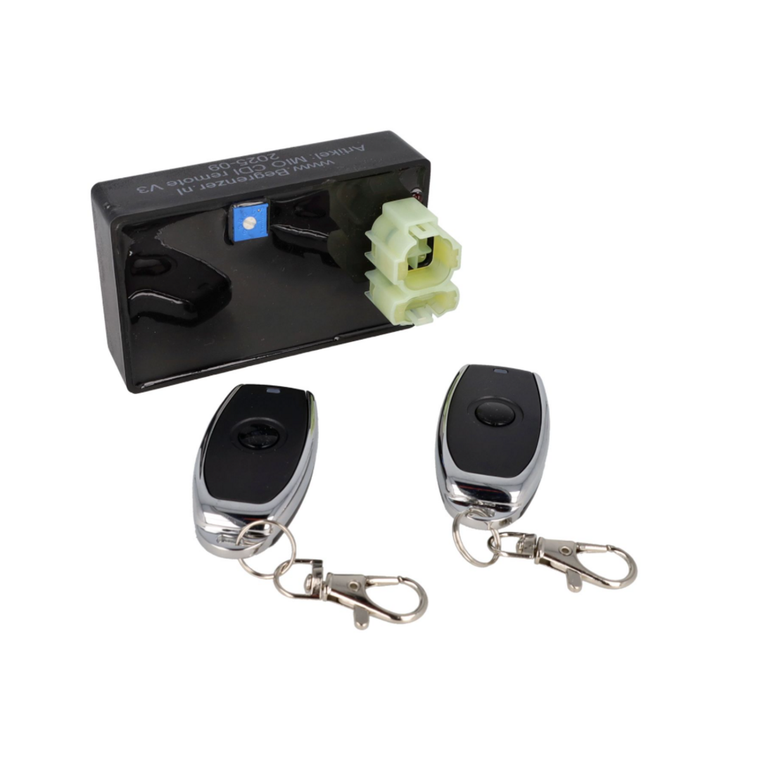 Euro-B regelbare CDI met toerenbegrenzer en unieke afstandsbediening voor SYM Mio 4-takt scooters tot bouwjaar 2014