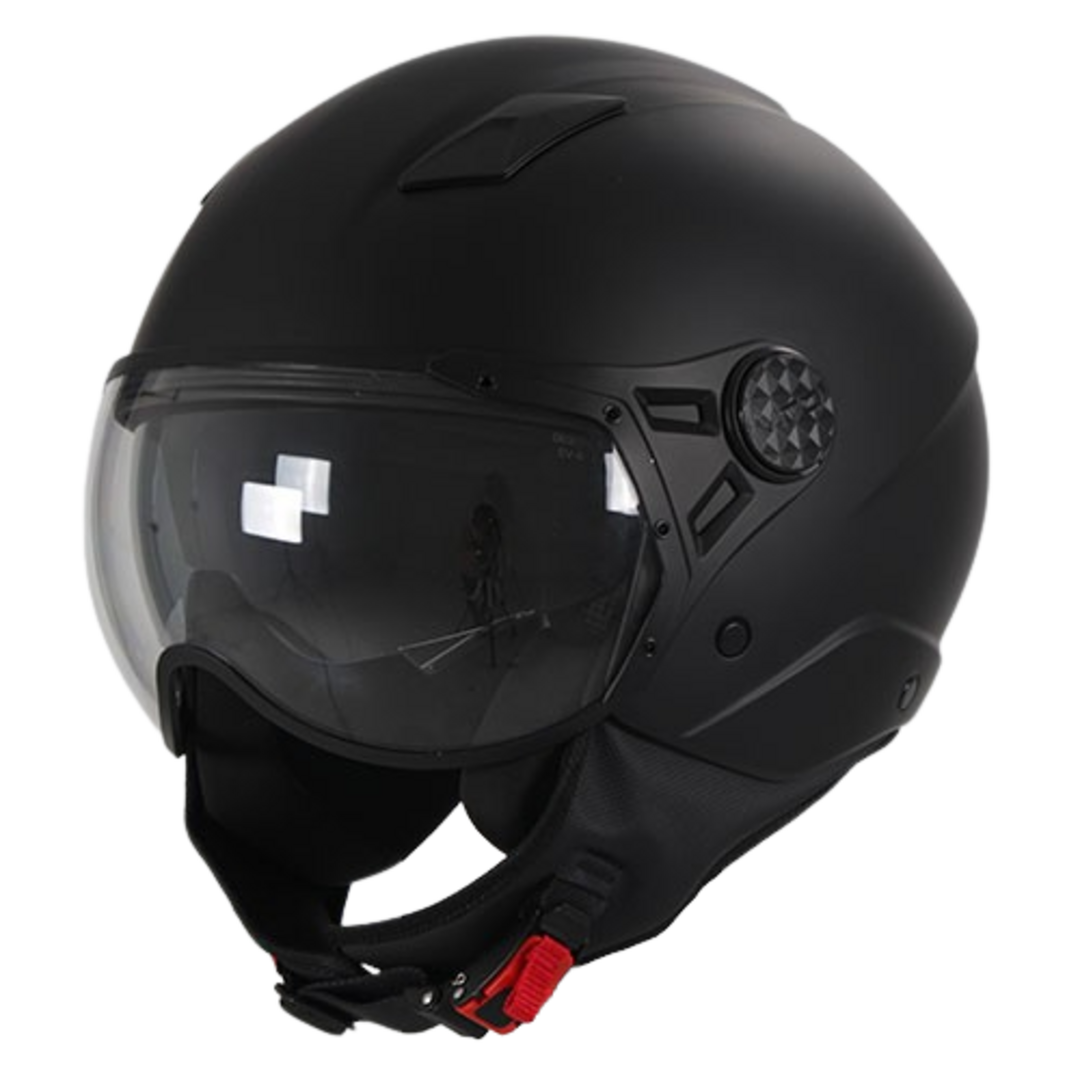 HELM VITO JET LAVORI MAT ZWART XS