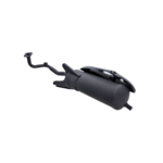 Uitlaat Euro 4/5 met zwart hitteschild en lambda-aansluiting voor GY6, Riva1, AGM VX50, Toscana