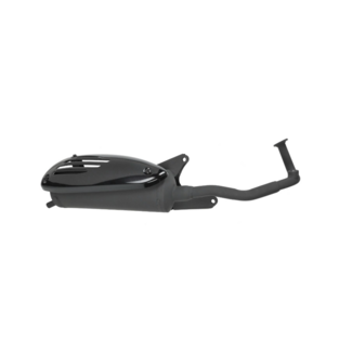 Uitlaat Euro 4/5 met zwart hitteschild – GY6, Riva, AGM VX50