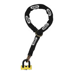 Abus ABUS GRANIT Power XS 67 12KS Black Loop ART 4‑sterren kettingslot 120 cm – robuuste 12 mm geharde ketting + hangslot voor scooter of bromfiets